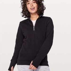 Lululemon Quilted Forever Warm 1/4 Zip Sweatshirt